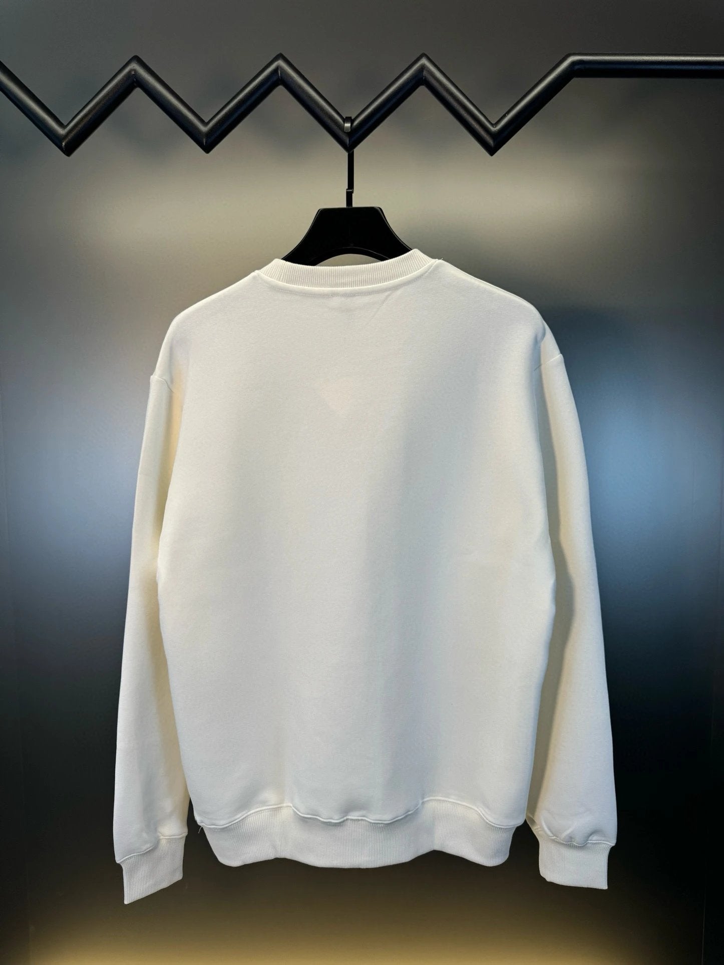 LOEWE Hoodie Full-width Colorful Embroidery LOGO Round Neck Sweatshirt Long Sleeve Base Shirt Jacket Top Fashion Unisex Sports Casual Loose Fit Versatile Autumn Winter New Arrival