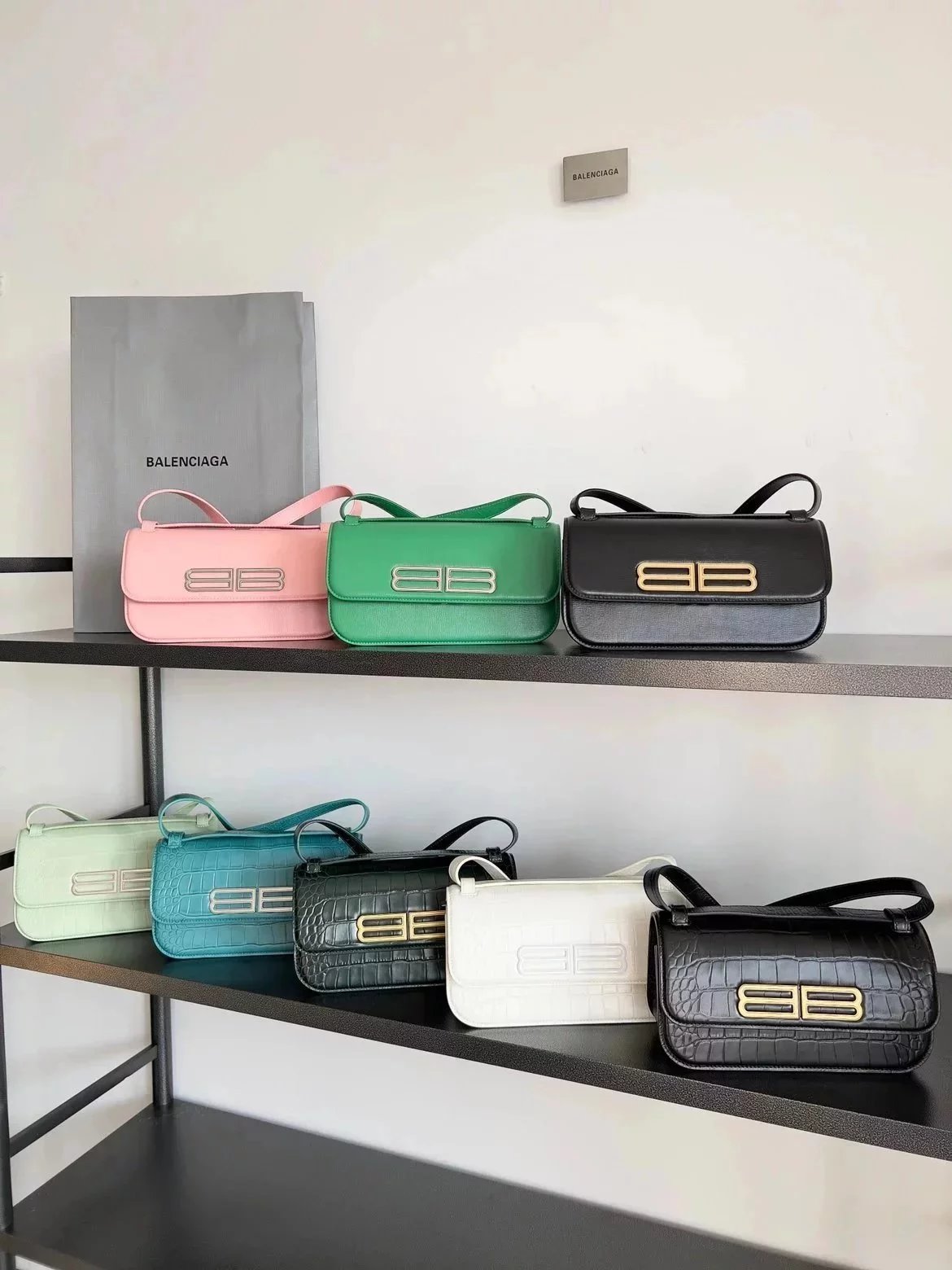 Balenciaga Bag Top version New Gossipbag Crossbody Shoulder Bag Flap Bag Women's Bag8Color