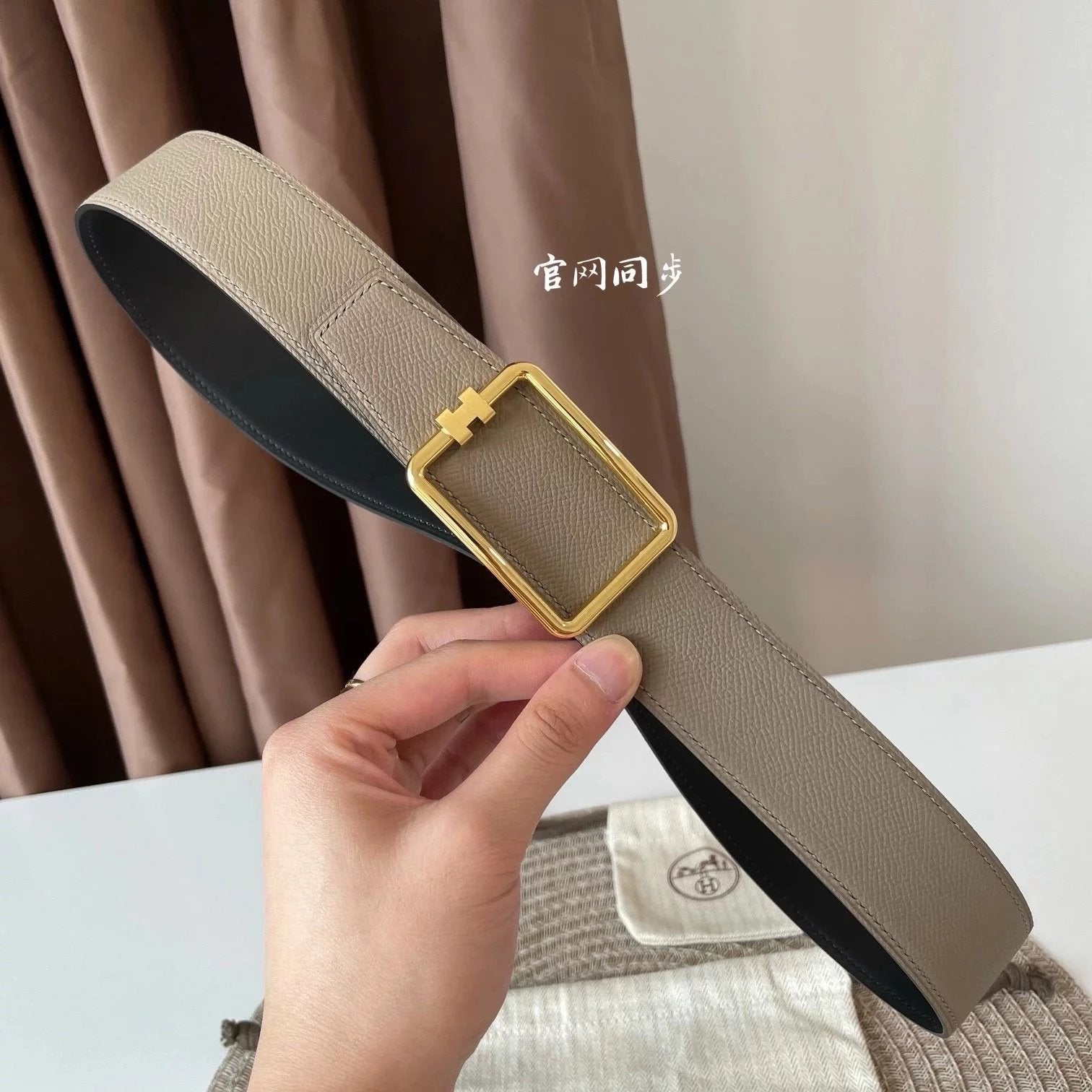 Hermes Belt Top version 【Spot High Quality】New H Buckle Men's Leather Belt Genuine Leather Head Business Man's Belt Imported First Layer Cowhide Leather Pure Steel Buckle