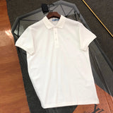 PRADA T-shirt Chest Letter Triangle Badge logo Embroidery POLO Shirt Lapel Short Sleeve25ss New Unisex Commuter Short Sleeve Summer Loose Fit T Business Shirt Plus Size T-Shirt