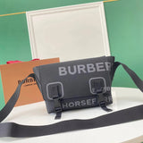 Burberry Women's Bag Top version 【】2022Latest Messenger Bag Horseferry Printed Nylon Messenger Bag Men's Messenger Bag Women's Shoulder Bag Flap Messenger Bag New Men's Bag Women's Bag