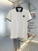 Gucci T-shirt Round chest shape logo Embroidery POLO Shirt Lapel Short Sleeve25ss New Unisex Style OS Loose T Summer Half Sleeve Business Shirt Plus Size T-Shirt