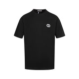 Dior T-shirt Chest CD Letter Embroidery logo round Neck Short Sleeve25ss New Pure Cotton Unisex Style T T-shirt OS Loose Fit Base Shirt Top Half Sleeve T-Shirt