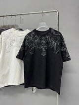 Chrome Hearts T-shirt Chest ironing logo round Neck Short Sleeve25ss New pure cotton T Unisex T-Shirt OS Loose Fit Base Shirt Top Half Sleeve T-Shirt