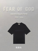 ESSENTIALS T-shirt Top Checked Double Line New Letter Ordinary Short Sleeve Top High Street Loose T T-shirt