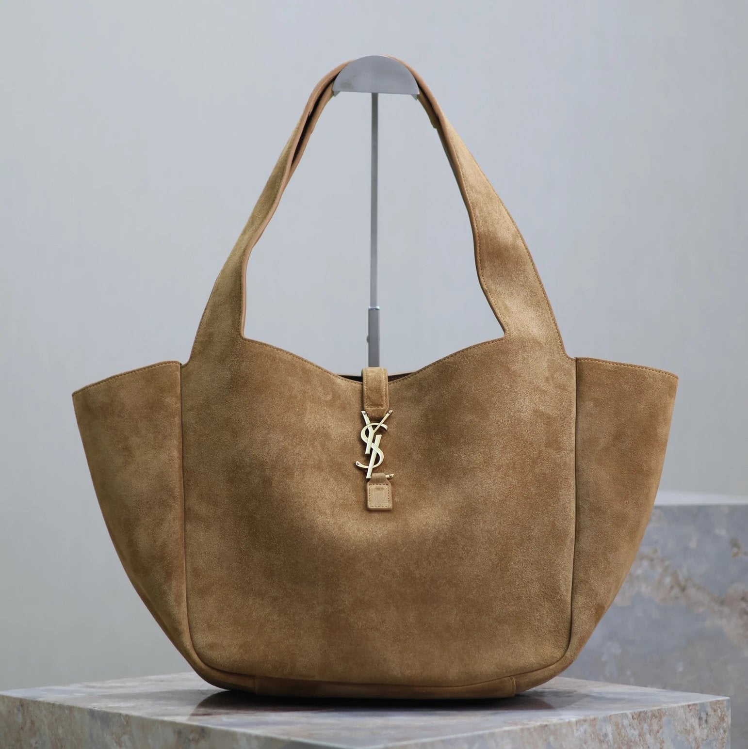 YSL Women's Bag Top version 【Highest Version Original Leather】Autumn and Winter New Products Bea Handbag Shopping Bag hobo Bag Yang Shulin New hobo Backpack Large Capacity Totes Bat Bag Underarm Bag Large Tote Bag Original Leather