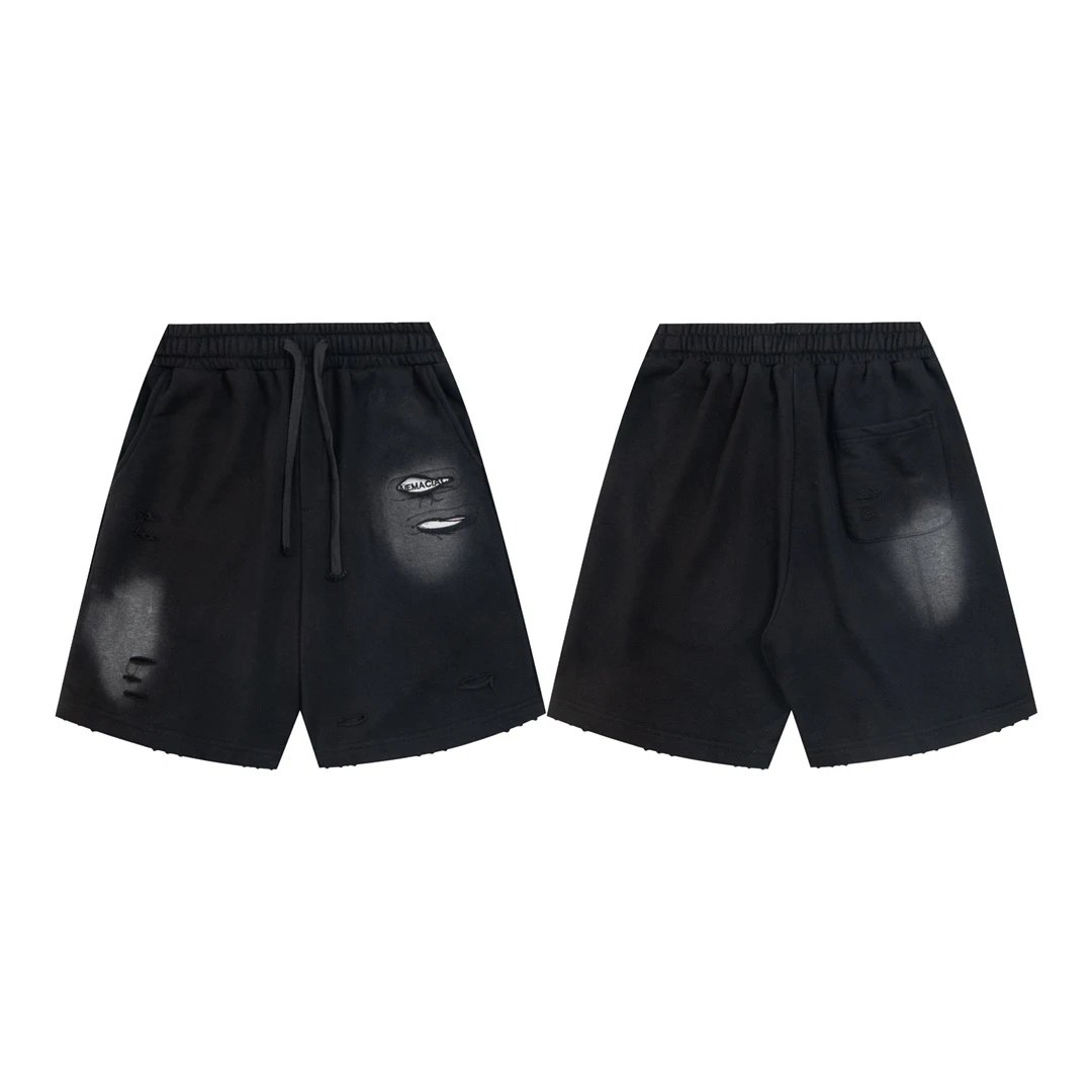 Balenciaga Shorts Front Cut Coca-Cola Letter Embroidery logo Five-point Shorts25ss New Drawstring Casual5Two-Piece Casual Sweatpants Summer Pants Unisex Pure Cotton Sweatpants