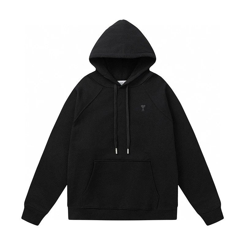 Ami Hoodie Top Version【Autumn New Product】Same Style for Men and Women24Autumn Same Color Love Casual Cotton Loose Hooded Sweater