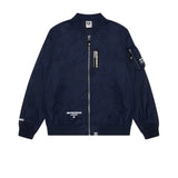 Bape Jackets Top Version Men's Spring and Summer Letter Printing Outdoor Zipper Pocket Casual Flying Jacket