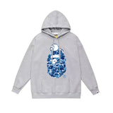 Bape Hoodie 2024Autumn and Winter New Japanese Fashion Brand Pullover plus Size Loose Hoodie Male and Female Couples Wear Teen Fashion Brand Sweater-CY