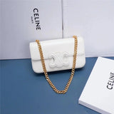 Celine women's bag Top version 【Surrogate Shopping Edition】2022Spring and Summer New Arc De Triomphe Underarm Bag Women's Bag Popular TRIOMPHE Arc De Triomphe Underarm Bag mini Chain Bag box Printed Cow Leather Clutch Square Bag Box Bag Shoulder Bag Cross