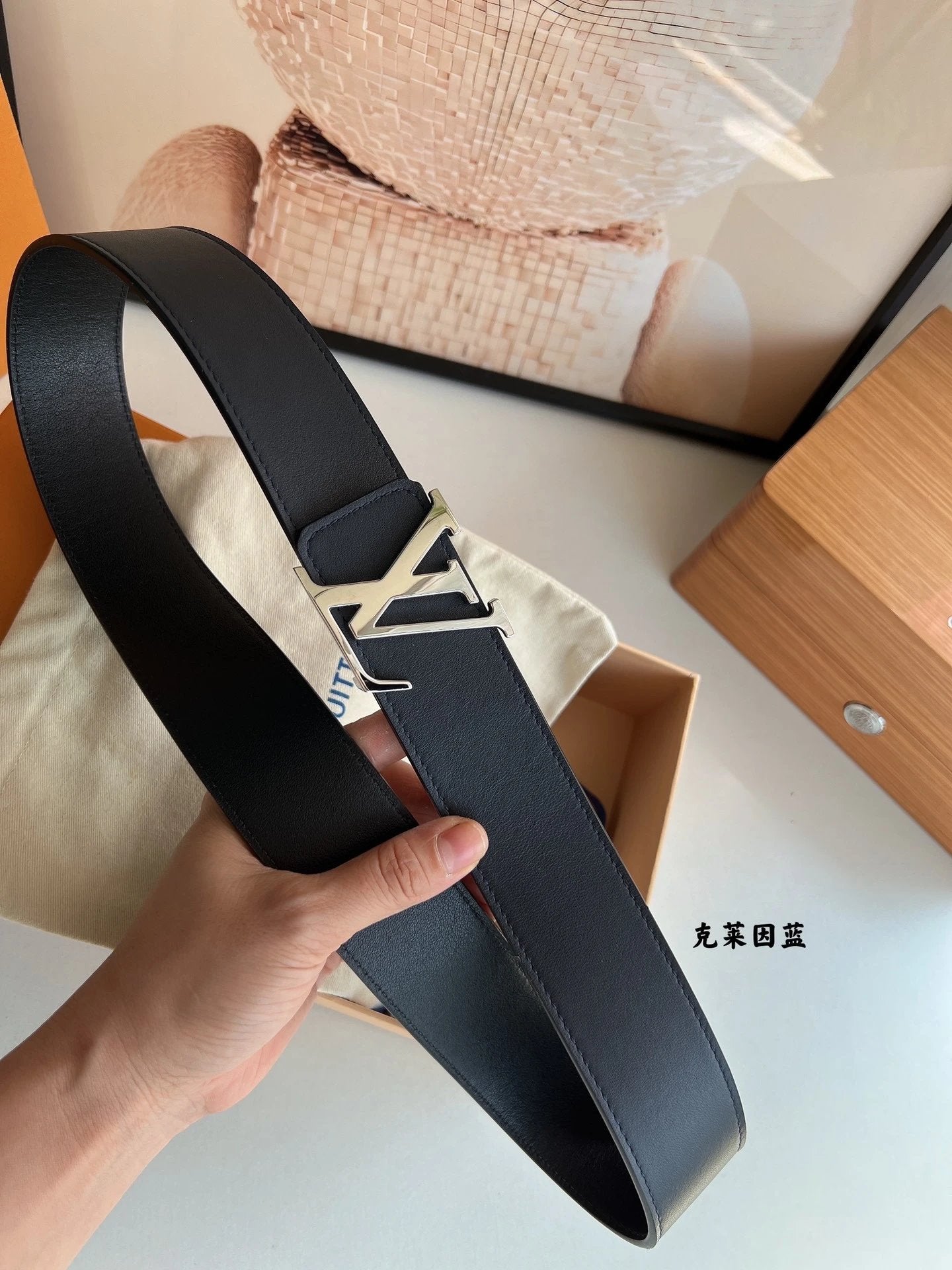 Louis Vuitton LV Belt Top version 【Counter Quality】The Most New Belt4.0cm Men's Belt Metal Buckle Men's Leather Belt with Classic Chessboard Plaid Belt with Genuine Goods Packaging in and out of the Counter No Problem Versatile Casual Fashion Formal Wear