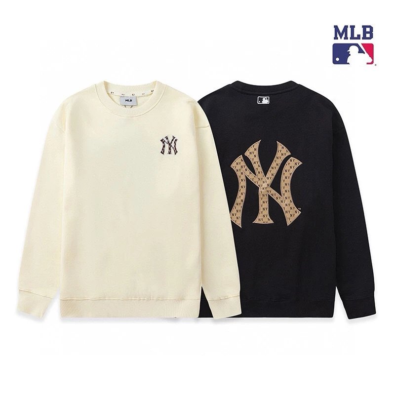 MLB Hoodie Top Version Embroidery Men and Women Same Style Casual Pullover Long Sleeve round Neck Top