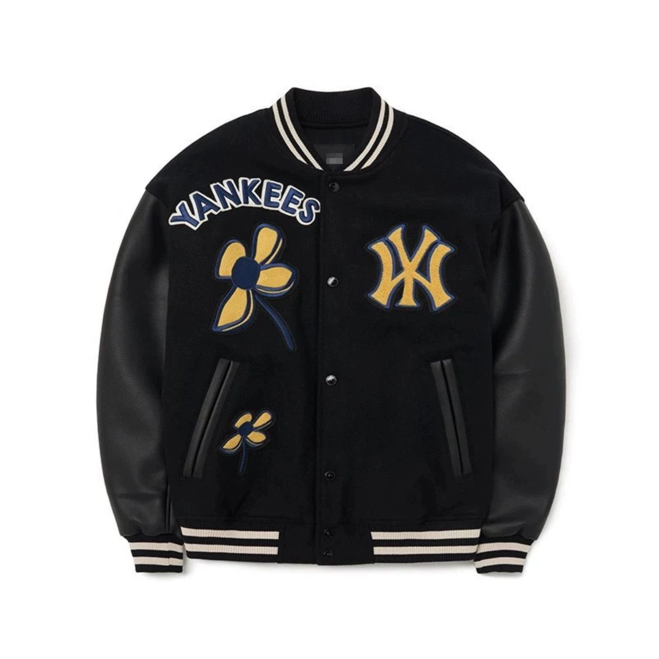 MLB Jackets Top Version South Korea Genuine Goods Jacket Men's and Women's New Fashion Yankees Baseball Uniform Casual Loose Couple Jacket