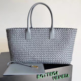 Bottega Veneta Women's Bag Top version 【Surrogate Shopping Edition】New Arrival MiniCabat Limited Mini Basket Tote Cabat Woven Bag Portable Shopping Basket Bag Woven Vegetable Basket New Woven Shopping Basket Bag Treasure Dish Jia Woven Oversized Shopping