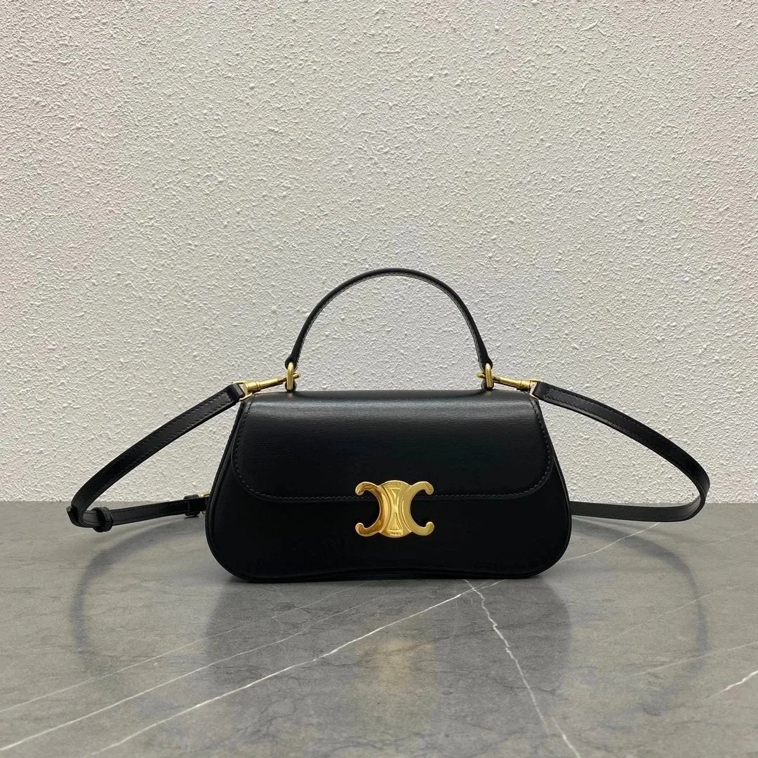 Celine women's bag Top version 【Premium Version Original Leather】24Autumn and Winter New TEENLOLA Handbag Arc De Triomphe Underarm Bag Handbag Shoulder Bag New Women's Bag Arc De Triomphe Handbag Messenger Bag119533