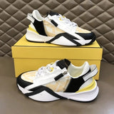 FENDI Shoes 2024New Sports Shoes Men's Color Matching Twill Letters Dad Shoes All-Match Lace-up Casual Shoes Men