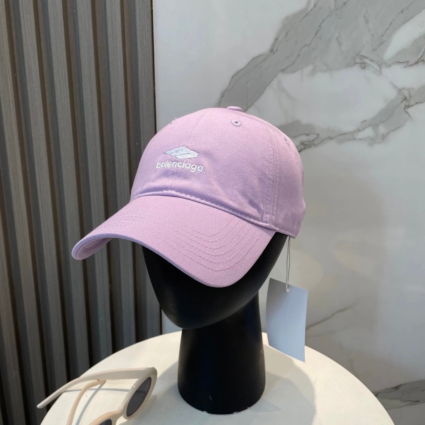 Balenciaga Hat Letter Embroidery log Baseball Cap Sunshade Sun Protection Duckbill Cap Slimming Face Curved Brim Versatile Large Head Circumference Sports Hat Unisex Couple Style