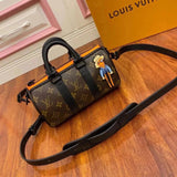Louis Vuitton LV Women's Bag Top version zoooomwithfriends Series Doll Pillow Bag SPEED Series Zooo New MINI Scarecrow Handbag Pillow Bag Shoulder Bag Crossbody Bag keepallnanoM80201Mini21cM45947