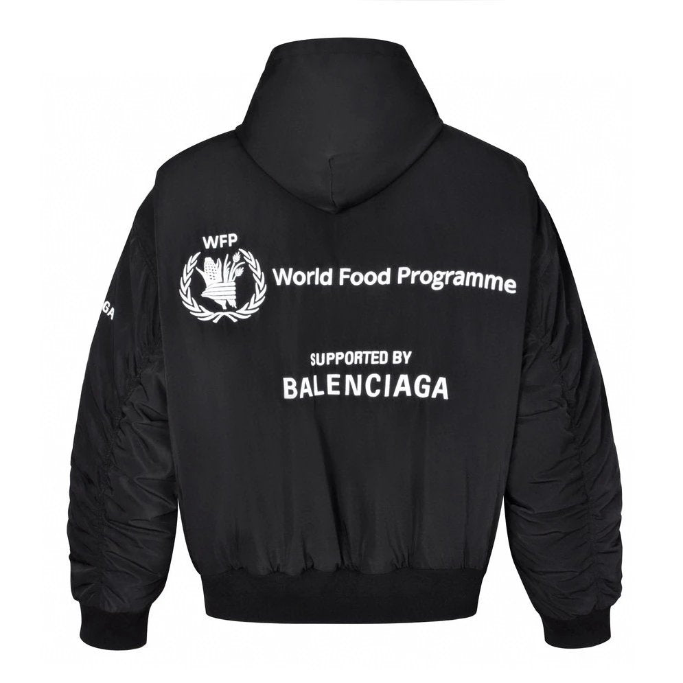 Balenciaga Down Jacket 23FW WFP Flying Baseball Jacket Cotton Coat Unisex Winter Warm Sports Casual Loose Fit Versatile