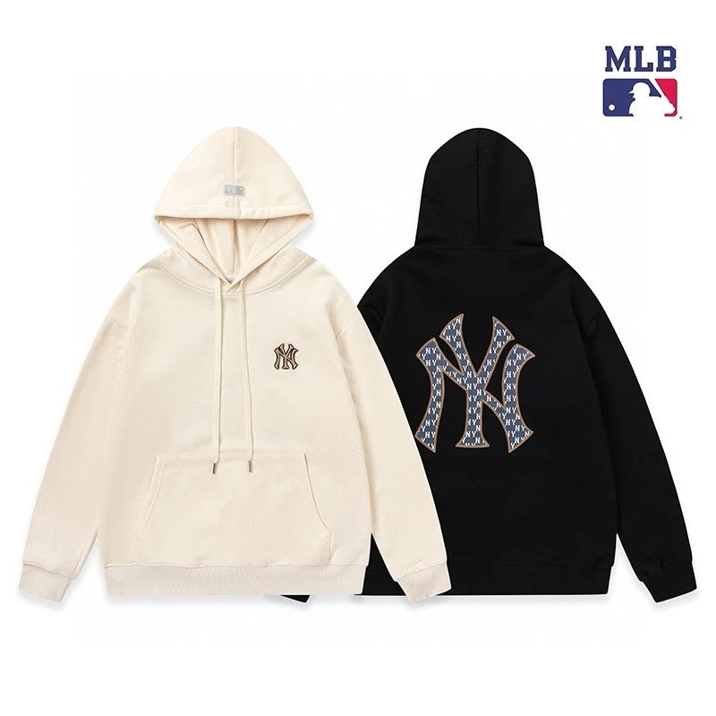 MLB Hoodie Top Version Counter Same Style Heavy New Casual Hooded Sweater Versatile Loose Hoodie Trendy Pure Cotton