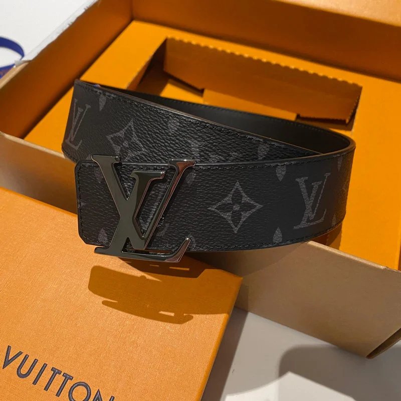 Louis Vuitton LV Belt Belt Classic Black for Men Flower Button Double-Sided Cowhide Casual Belt Buckle Business Genuine Leather Pants Belt Women