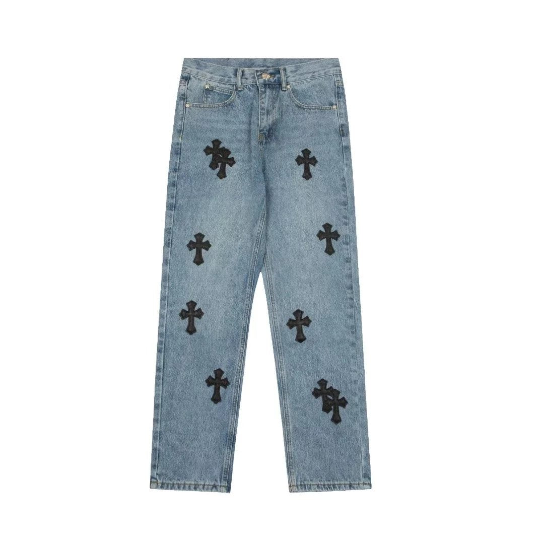 Chrome Hearts Jeans New Fashion All-Match Jeans