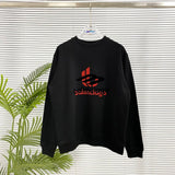 Balenciaga Hoodie Foam Print Long Sleeve Sweatshirt Crew Neck Sweatshirt Long Sleeve Base Shirt Jacket Top Fashion Unisex Sports Casual Loose Fit Versatile Autumn Winter New Arrival