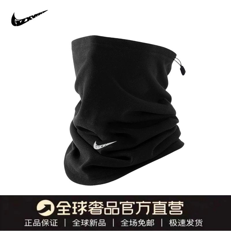 Nike Winter Fleece-lined Scarf Men's and Women's Sports Bandana Outdoor Cycling Running Ski Mask Sports Scarf Warm Hat