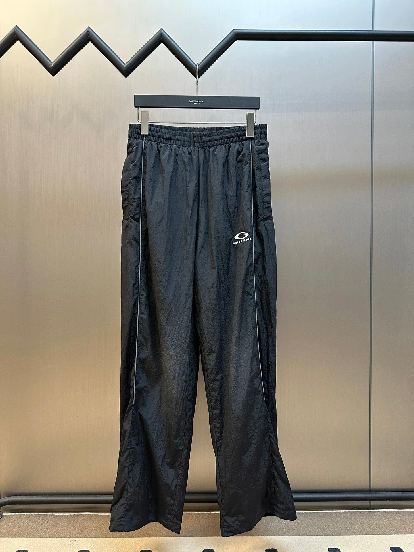 Balenciaga Jackets loopsportsicon Embroidered Black Washed School Uniform Jacket Set Unisex