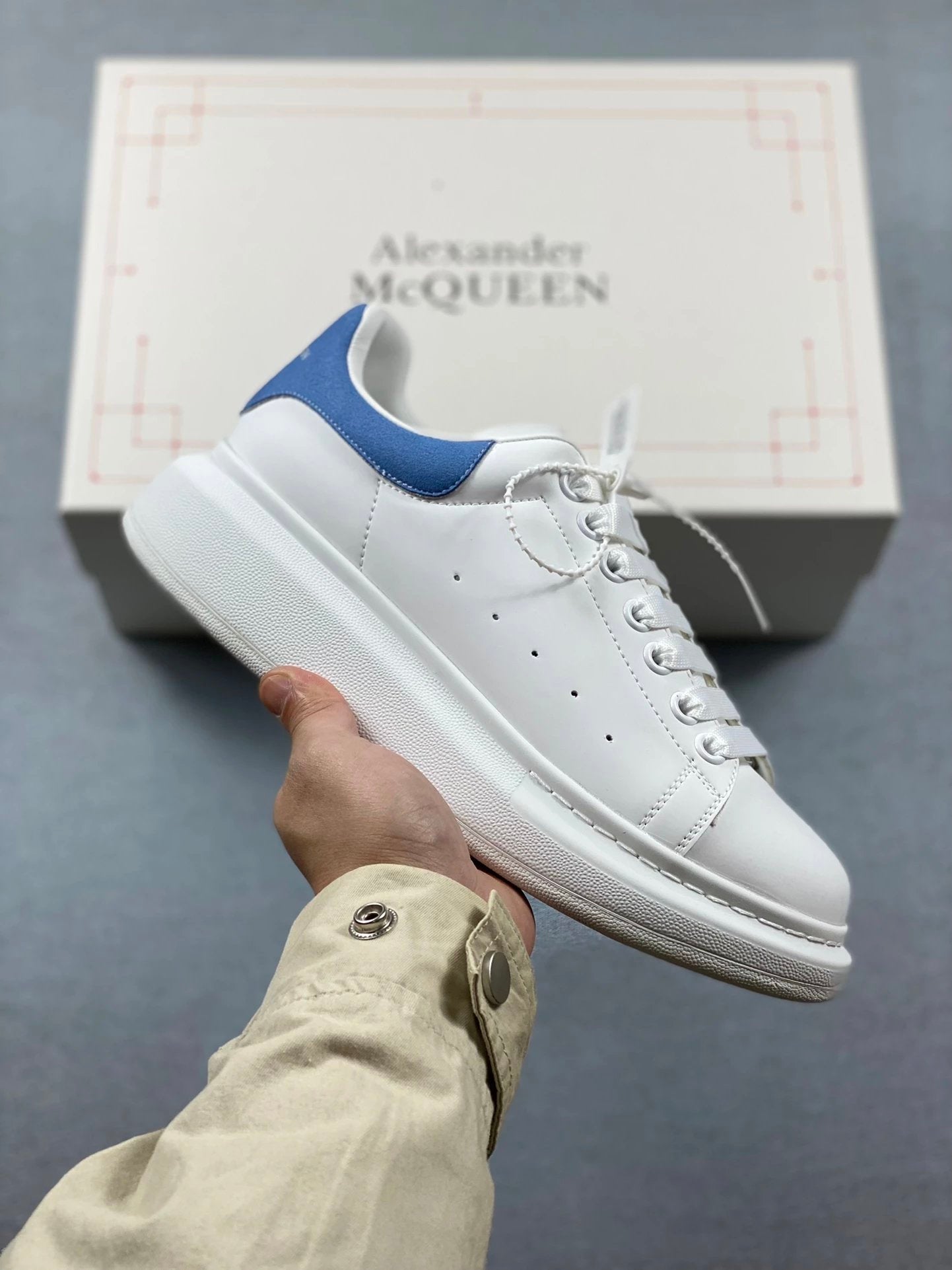 McQueen Shoes High Version Quality New Trendy Fashion Joker Casual Sneaker05