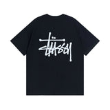 Stussy T-shirt Short Sleeve T T-shirt Flower Crown Love Casual Loose American Couple Wear-CY