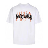 Balenciaga T-shirt Front and Back Hand-painted Letter Print logo round Neck Short Sleeve25ss New Pure Cotton Unisex Style T T-shirt OS Loose Fit Base Shirt Half Sleeve T-Shirt Top Half Sleeve