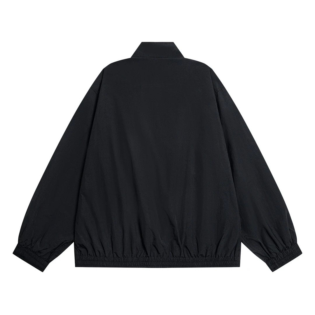 Balenciaga Jackets Matching Pants Half-Zip Letter Embroidery Sports Set Limited Stand Collar Jacket Coat Casual Loose Cardigan os Unisex Style24ss Autumn and Winter New Products