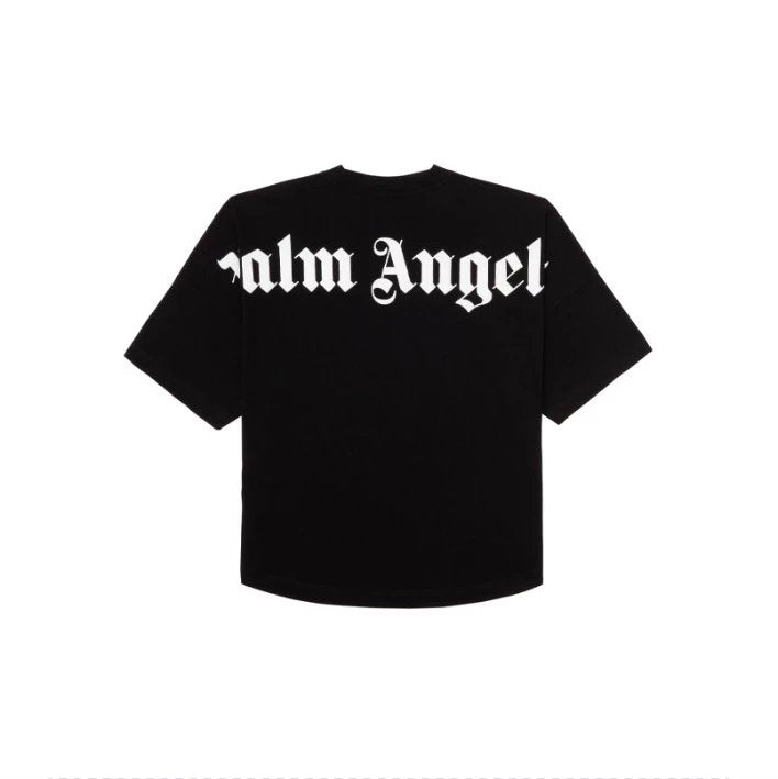 Palm Angels T-shirt Top Version Couple's Black Cotton Broken Bear Printed Loose T T-shirt Short Sleeve