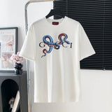 Gucci T-shirt Snake Year Limited Printing Logo Logo Crew Neck Short Sleeve25ss New pure cotton T Unisex T-Shirt OS Loose Fit Base Shirt Top Half Sleeve T-Shirt