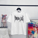 Balenciaga T-shirt Gothic LOGO Vintage Logo Crew Neck Short Sleeve25ss New pure cotton T Unisex T-Shirt OS Loose Fit Base Shirt Top T-Shirt Short Sleeve