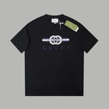 Gucci T-shirt Classic red and green G Wow Glue Thick Board logo round Neck Short Sleeve25ss New Pure Cotton Unisex Style T T-shirt OS Loose Fit Base Shirt Half Sleeve T-Shirt