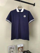 Gucci T-shirt Chest logo Embroidery POLO Shirt Lapel Short Sleeve25ss New Unisex Summer Loose Short Sleeve T Business Commuter Short Sleeve Shirt Plus Size T-Shirt