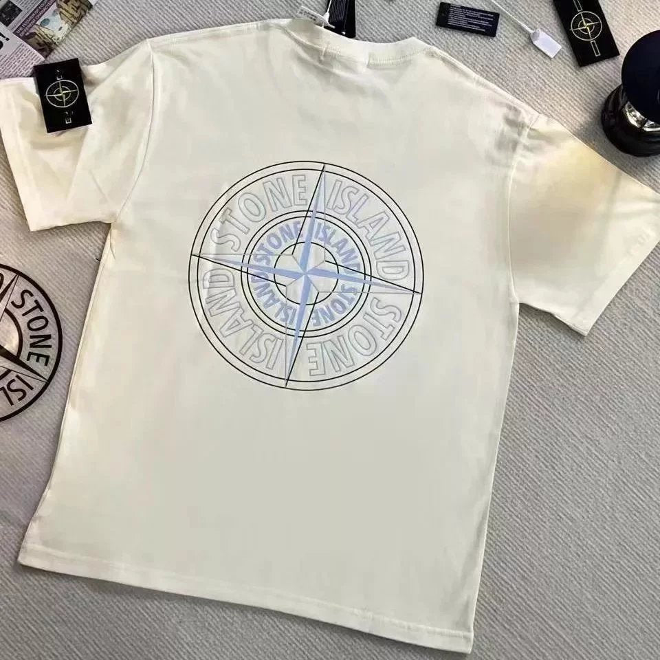 Stone Island T-shirt D54Summer Fashion Fashion Brand Short Sleeve-CY