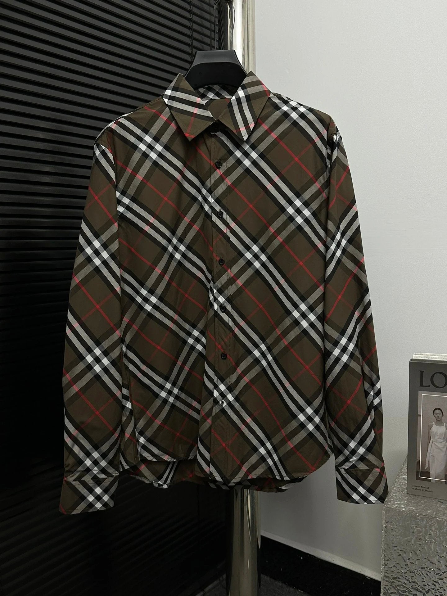 Burberry Shirt 24ss New Autumn Winter Plaid Contrast Long Sleeve Shirt Unisex Versatile Business Casual Slim Fit Jacket