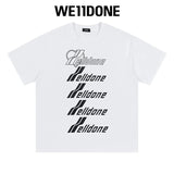 We11done T-shirt Top Spring and Summer New Large Letter Bullet Screen LOGO Simple Short Sleeve T T-shirt Loose Fashion Brand