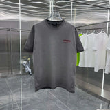 Balenciaga T-shirt Front and Rear Letter Printing logo round Neck Short Sleeve25ss New Pure Cotton Unisex Style T Casual T-Shirt Base Layer Shirt OS Loose Fit Half Sleeve Top Plus Size