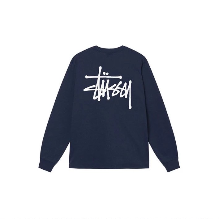 Stussy Hoodie Top Version23Autumn New Classic Printed Men's and Women's Long Sleeves Loose Couple Long T