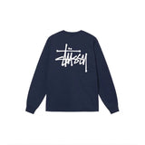 Stussy Hoodie Top Version23Autumn New Classic Printed Men's and Women's Long Sleeves Loose Couple Long T