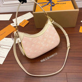 Louis Vuitton LV Women's Bag Top version 22New Bagatelle Handbag Full Leather Moon Bag Underarm Bag Vintage Bag Croissant Shoulder Messenger Bag Handle Handbag M46091M46113