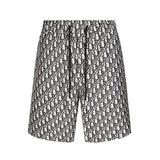 Dior shorts Full Jacquard Print logo Five-point Shorts25ss New Drawstring Casual Summer Pants5Two-in-One Casual Sweatpants for Men and Women, Pure Cotton Joggers