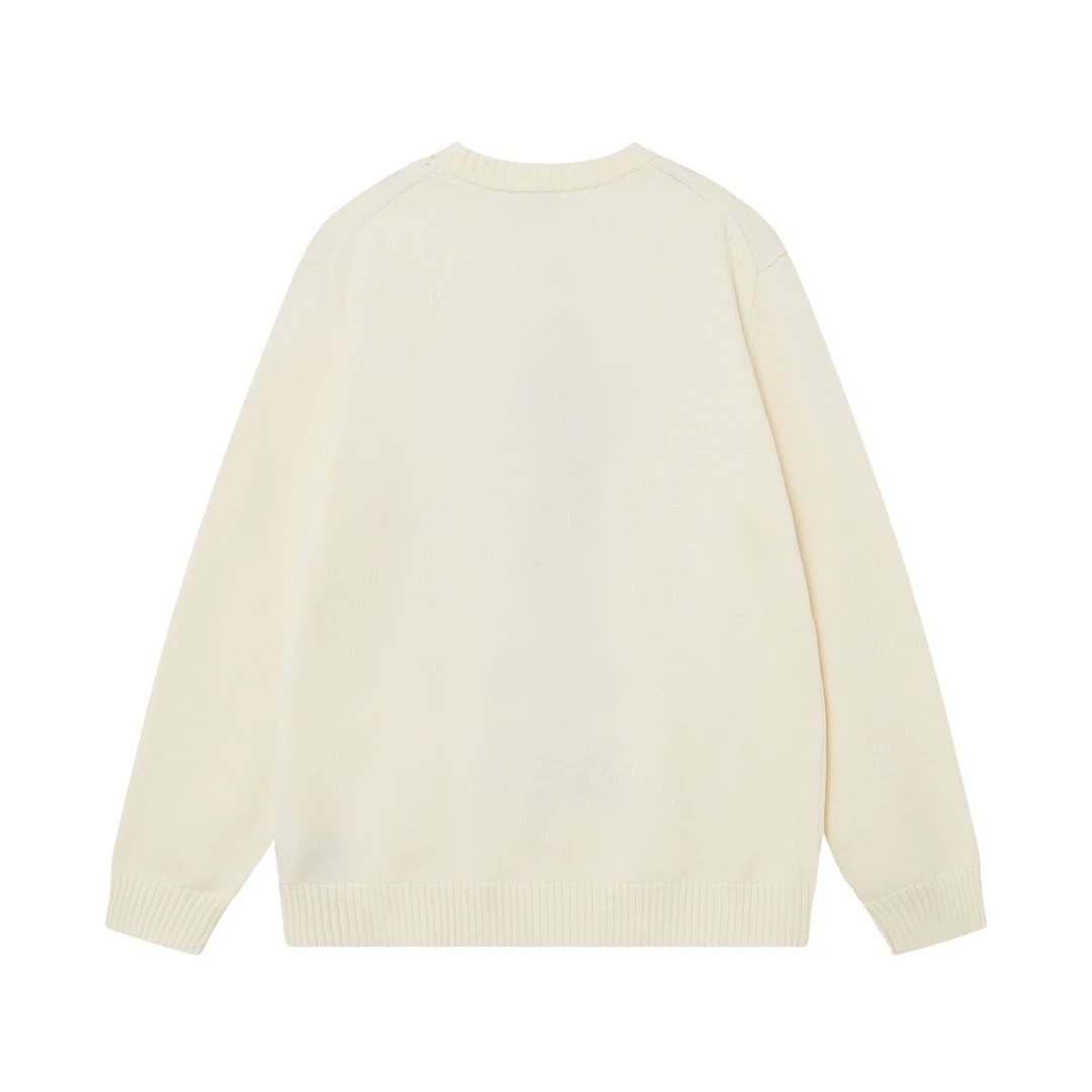 Dior Sweater Animal Pattern Jacquard Crew Neck Sweater Long Sleeve Pullover Thickened Lazy Style OS Loose Fit Unisex Knit Top Jacket Versatile Casual Wearable Inside and Outside