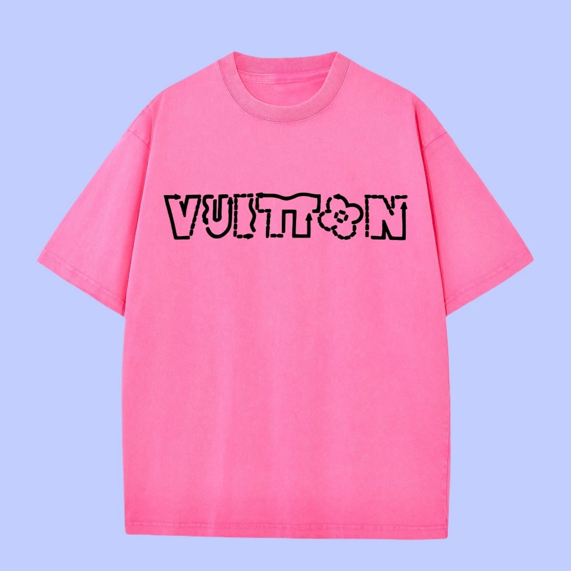 Louis Vuitton LV T-shirt Front chest arrow print logo round Neck Short Sleeve25ss New pure cotton T Unisex T-Shirt OS Loose Fit Base Shirt Top Half Sleeve T-Shirt