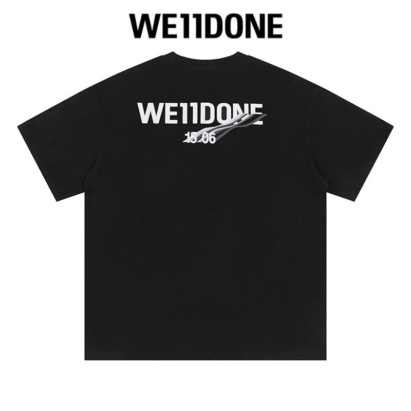 We11done T-shirt Top Spring and Summer New Large Letter Bullet Screen LOGO Simple Short Sleeve T T-shirt Loose Fashion Brand